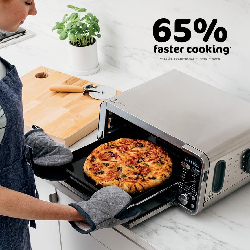 Ninja, Toaster Oven, Air Fryer, Thermometer, Toaster Oven Air Fryer Combo, Stainless Steel, Quick meals, Fries, Frozen Food, Air Fry, Dehydrate, Reheat, 13-in-1,Less Oil, Flip Away Oven, Foodi, SP351