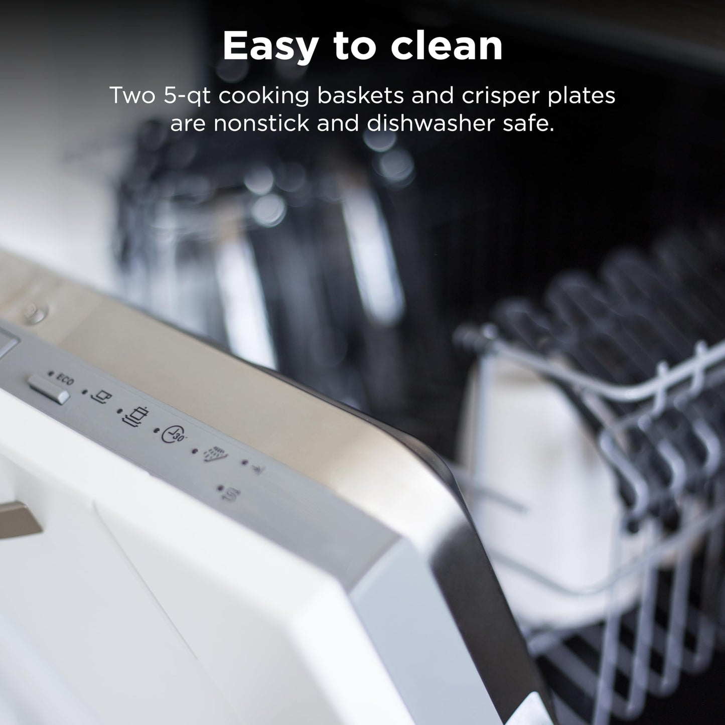 Ninja DZ550 Foodi 10 Quart 6-in-1 DualZone Smart XL Air Fryer with 2 Independent Baskets, Smart Cook Thermometer for Perfect Doneness, Match Cook & Smart Finish to Roast, Dehydrate & More, Grey