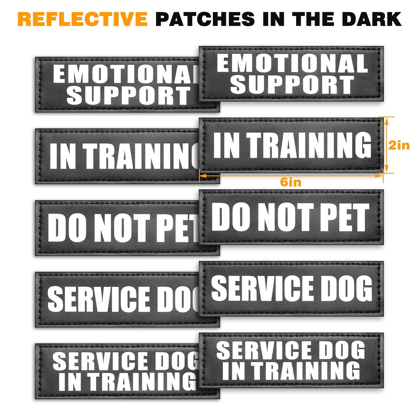 WINSEE Service Dog Vest Harness for Large Dog, Tactical Working MOLLE Vest with 10 Pet Patches, No Pull Heavy Duty Harness for Training Walking