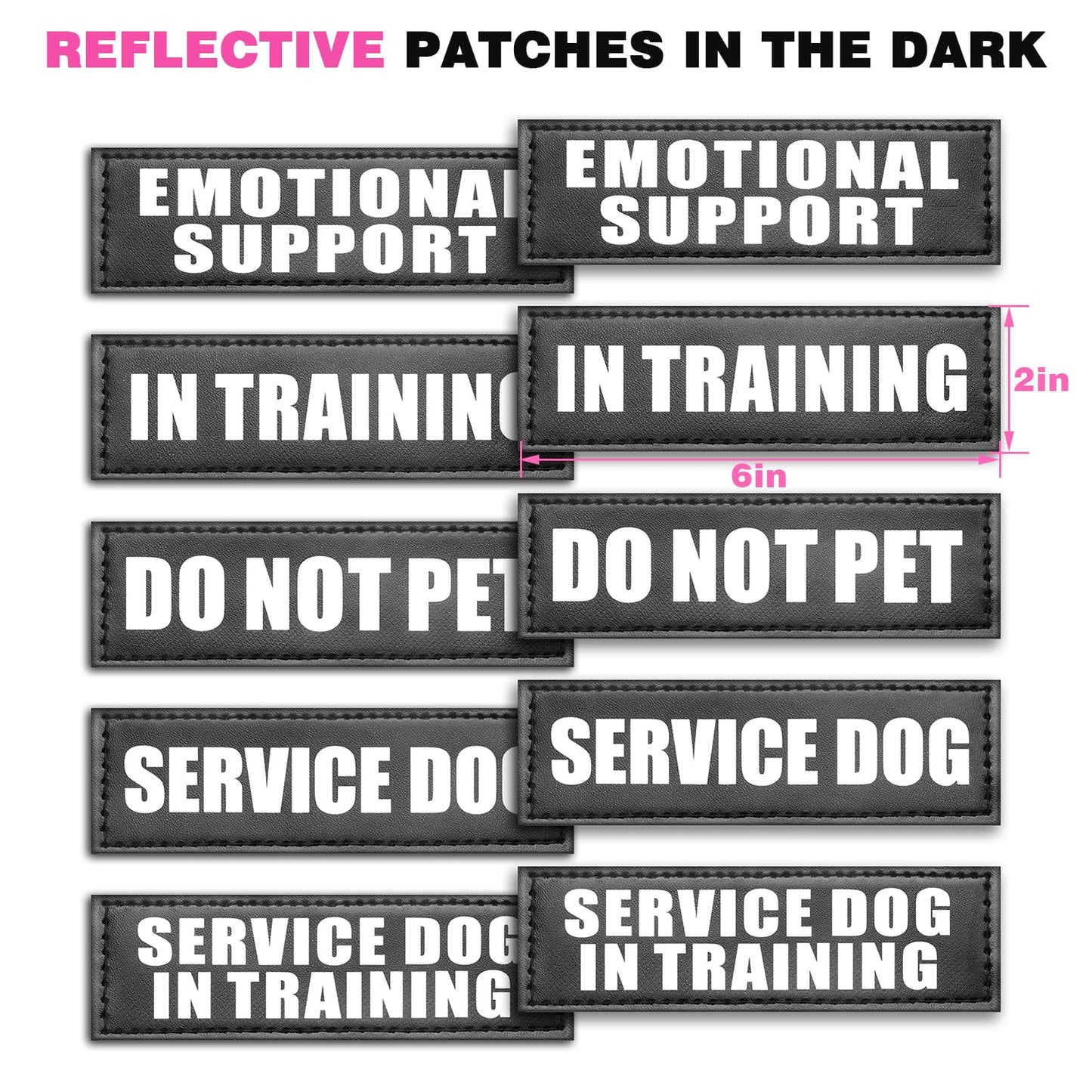 WINSEE Service Dog Vest Harness for Large Dog, Tactical Working MOLLE Vest with 10 Pet Patches, No Pull Heavy Duty Harness for Training Walking