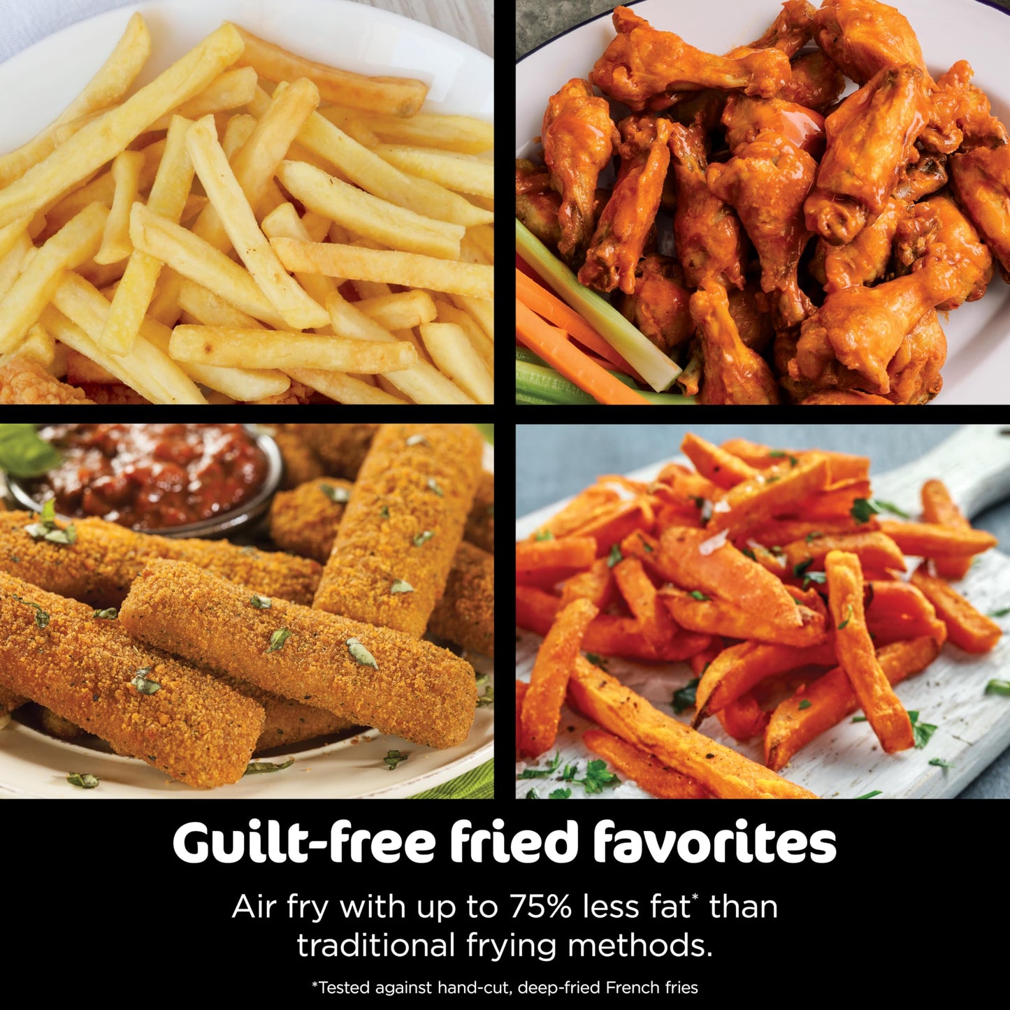 Ninja DZ550 Foodi 10 Quart 6-in-1 DualZone Smart XL Air Fryer with 2 Independent Baskets, Smart Cook Thermometer for Perfect Doneness, Match Cook & Smart Finish to Roast, Dehydrate & More, Grey