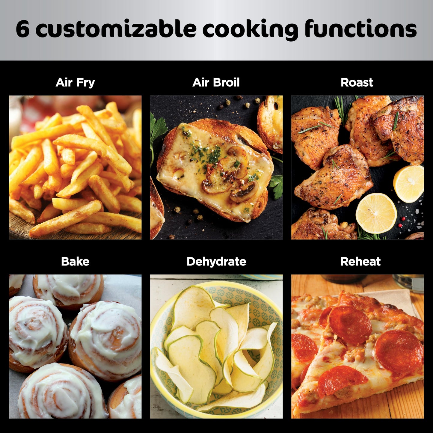 Ninja DZ550 Foodi 10 Quart 6-in-1 DualZone Smart XL Air Fryer with 2 Independent Baskets, Smart Cook Thermometer for Perfect Doneness, Match Cook & Smart Finish to Roast, Dehydrate & More, Grey